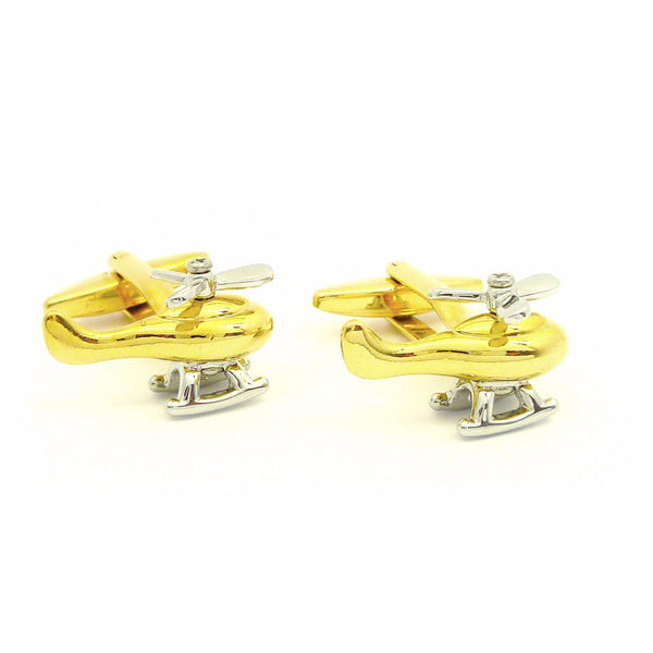Wild Links - Gold Helicopter Cufflinks