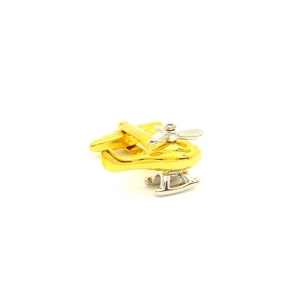 Wild Links - Gold Helicopter Cufflinks