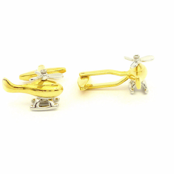 Wild Links - Gold Helicopter Cufflinks