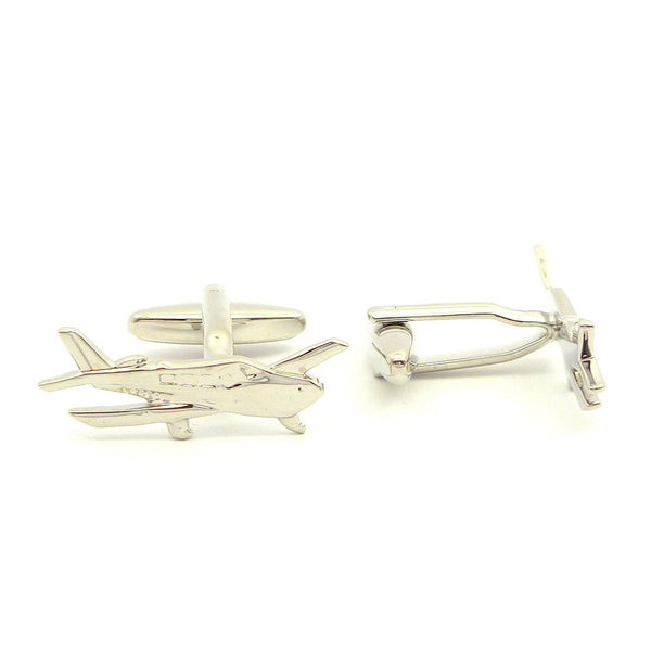 Wild Links - Silver Aeroplane Cufflinks